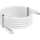 Stablecam 1DJ2038 Magnetický samonavíjecí USB nabíjecí (Type-C to Lightning), 180cm