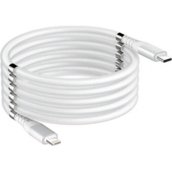 Stablecam 1DJ2038 Magnetický samonavíjecí USB nabíjecí (Type-C to Lightning), 180cm