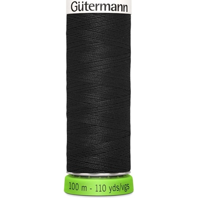 rPET recyklovaná univerzální nit Gütermann 100 m Barva: 000 černá