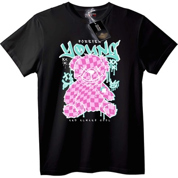 NOONEBRAND Тениска Младо мече Графити - XL, White
