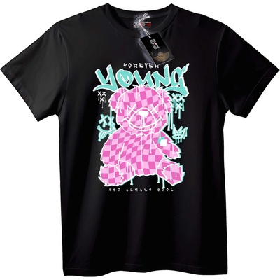 NOONEBRAND Тениска Младо мече Графити - XL, White