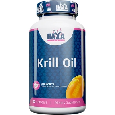 Haya Labs Krill Oil Double Strength 500 mg [60 Гел капсули]
