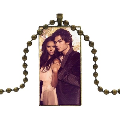 Origoska Řetízek the vampire diaries (upíří deníky) Damon Salvatore a Elena Gilbert DE01 Bronzová