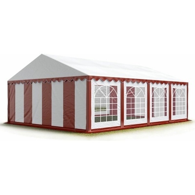 Pártystany Jičín Party stan 5x8m PVC Premium Ohňovzdorný Červenobiela