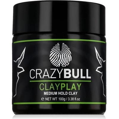 Crazy Bull ClayPlay Medium Hold Clay стилизиращ крем за коса 100 g за мъже