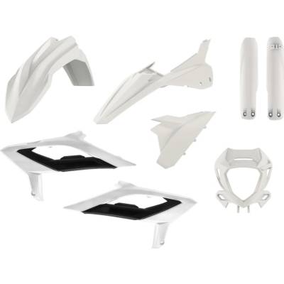 POLISPORT kompletní sada plastů (FULL KIT) BETA RR 2T/4T 23-24 v sadě kryt světla (8667300004) a kryty tlumičů (8667300001) barva bílá