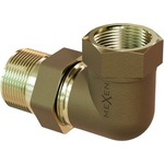 Mexen BRASS ъглов месингов съединител 1 външна резба x 1 вътрешна резба - W97418-1010 (W97418-1010)