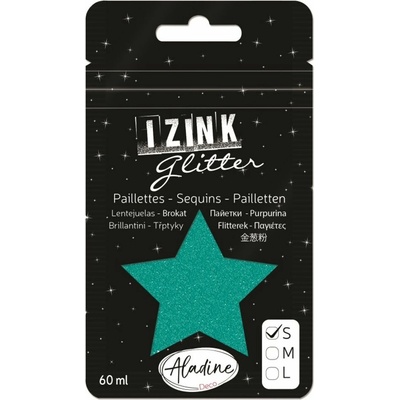 Aladine Izink Glitter třpytky 60 ml tyrkysové
