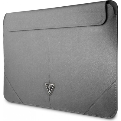 Guess Saffiano Triangle Metal Logo 57983107426 16" Silver