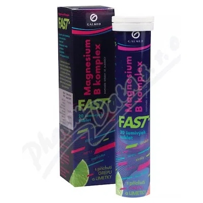 Galmed Magnesium B komplex FAST eff. 20 kapsúl