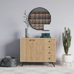 Asir Шкаф WAGA 82x100 см кафяв (AS1563)