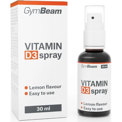 GymBeam Vitamín D3 Sprej citrón 30 ml