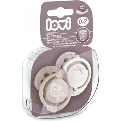 LOVI Залъгалка силикон Baby Shower Girl 0-2м, 2 бр H (22/900g)