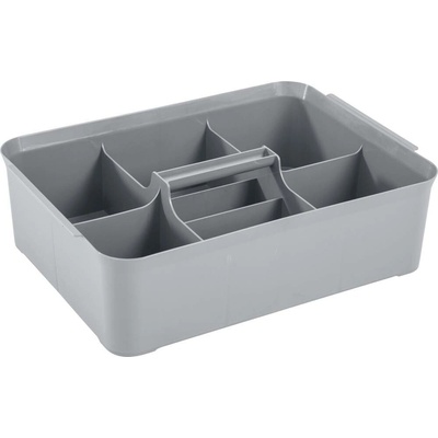 Curver 243837 Úložný box, HANDY, 366 x 263 x 104 mm, stříbrná, 1 ks