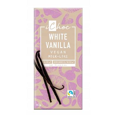 ICHOC TABUĽKA BIELA S VANILKOU BIO 80 g - Vivani