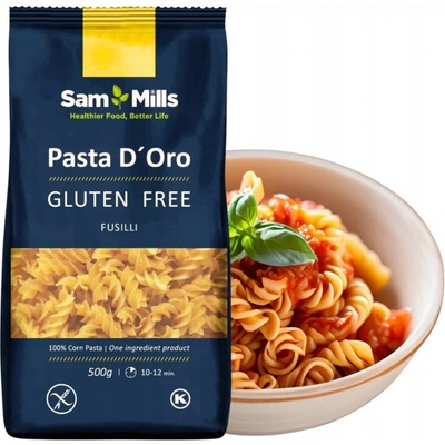 Sam Mills Fusilli 100% kukuřičné těstoviny bez lepku 0,5 kg – Zboží Dáma