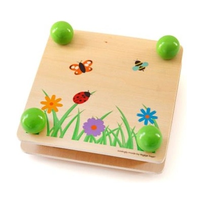 Bigjigs Toys - Детска дървена преса за цветя (34013)