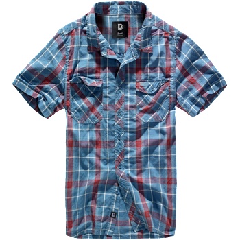 Brandit Roadstar блуза с къс ръкав, червено/синьо (4012.42)