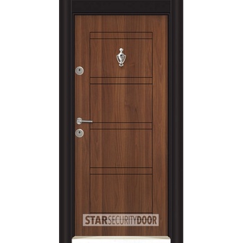 Image 1 of Starsteeldoor Блиндирана врата Parkdor SL 102 Металик орех (цена без монтаж)