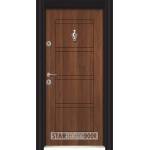 Starsteeldoor Блиндирана врата Parkdor SL 102 Металик орех (цена без монтаж)