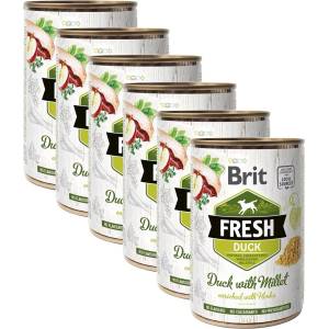 Brit Консерва Brit Fresh Duck with Millet 6 x 400 г