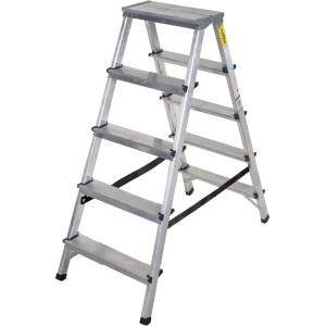 DRABEST Двустранна алуминиева стълба DRABEST 2x5 (03082500)