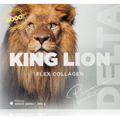 Delta King LIon Flex Collagen 8 000 mg rozpustný prášek zelené jablko 240 g