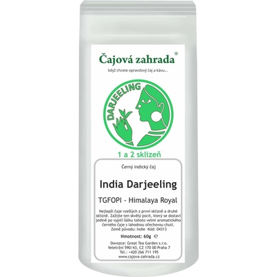 Čajová zahrada India Darjeeling TGFOPI Himalaya Royal černý čaj 1 kg