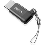 Yesido Micro-USB към Type-C 480Mbps OTG адаптер - Yesido (GS04) - черен