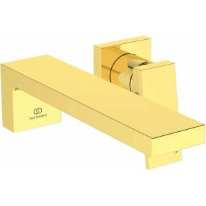 Ideal Standard Вграден смесител за мивка Ideal Standard Atelier Extra 210, цвят матово злато, без вградено тяло (BD510A2)