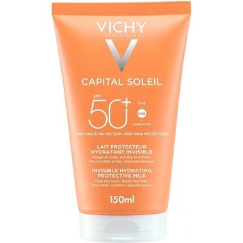 Vichy Capital Soleil Слънцезащитно мляко за лице и тяло, SPF50+, 150 ml