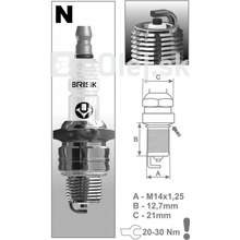 Brisk N15C Zapaľovacia sviečka