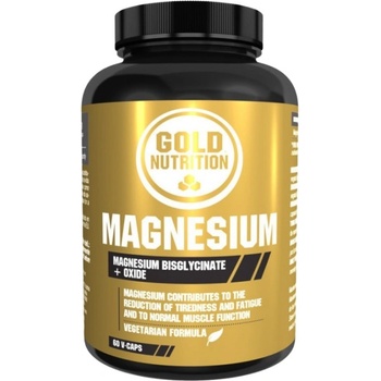GoldNutrition Magnesium 281 mg | Bisglycinate + Oxide [60 капсули]