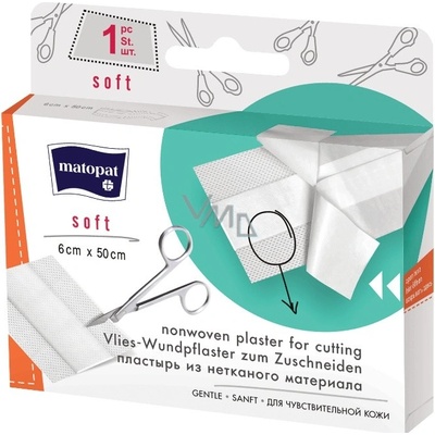 Matopat Soft netkaná náplasť s vankúšikom 6 cm x 50 cm 1 kus