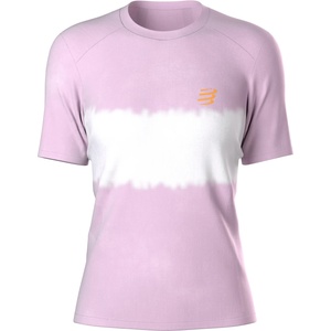 Compressport Дамска тениска Compressport Women's Performance S/S T-Shirt Running shirt - Orchid Bouquet / Apricot / White (916-3349-0713)