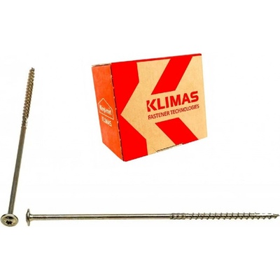 KLIMAS Wkret-met WKCP Ø6 mm TX-30 konštrukčná skrutka do dreva s tanierovou hlavou 260 mm - 100 ks