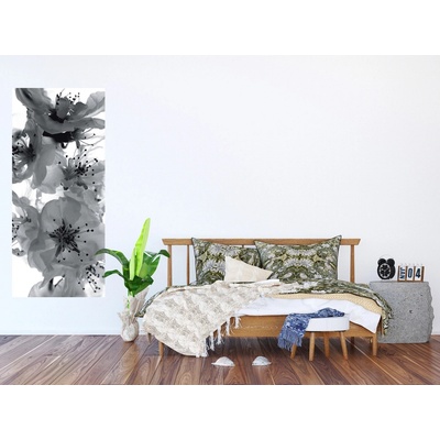 AG Design FTNV-2863 vliesová fototapeta Černobílá Květiny rozměry 90 x 202 cm