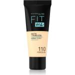 Maybelline new york Fit Me! Matte+Poreless матиращ фон дьо тен за нормална към мазна кожа цвят 110 Porcelain 30ml