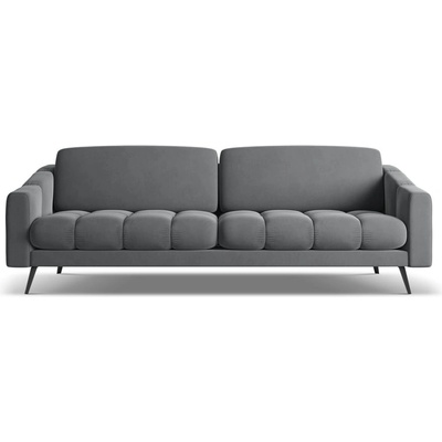 makamii Сив кадифен диван 238 cm Nalu - Makamii (NALU_4S_1_M1_C21)