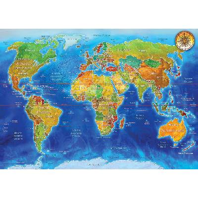 Art Puzzle - Puzzle World Geo-Political Map - 2 000 piese