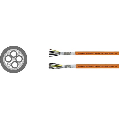 Helu TOPSERV® 112 servo kábel 4 G 35 mm² + 2 x 1.50 mm² oranžová 707287 500 m