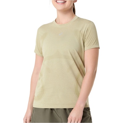 Asics Дамска тениска Asics Women's Road Seamless S/S Top Running shirt - Khaki / Cream - размер XS (916-5455-0211)
