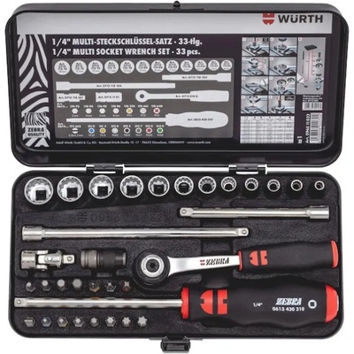 WÜRTH Sada multi nástrčných klíčů 1/4