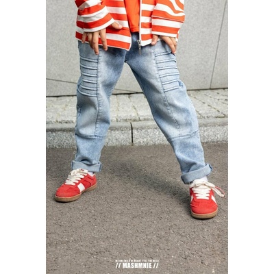 All for kids Chlapecké kalhoty baggy jeans modré- – Zboží Dáma