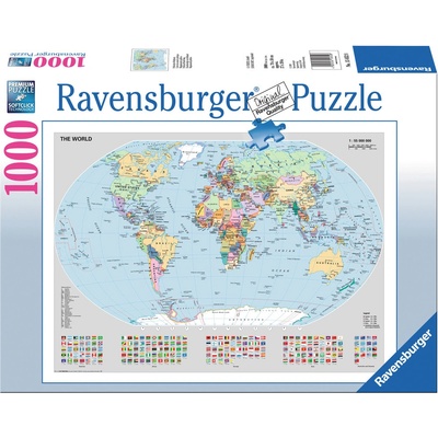 Ravensburger Politická mapa světa 1000 dílků