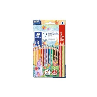 STAEDTLER Цветни моливи Noris 128 Jumbo 10+2 цвята