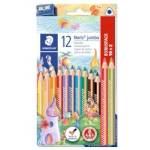 STAEDTLER Цветни моливи Noris 128 Jumbo 10+2 цвята