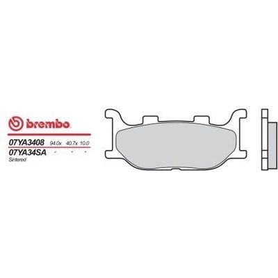 BREMBO brzdové dosky moto 07YA34SA