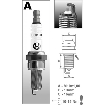 zapalovací svíčka BRISK AR12YS uni dle moto