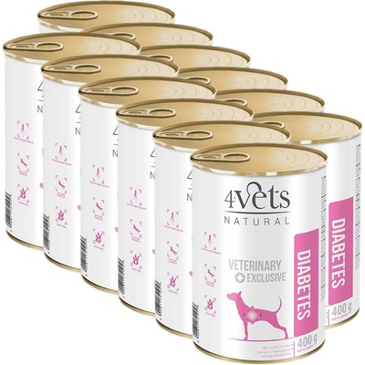 4Vets NATURAL Veterinary Exclusive DIABETES 12 x 400 г